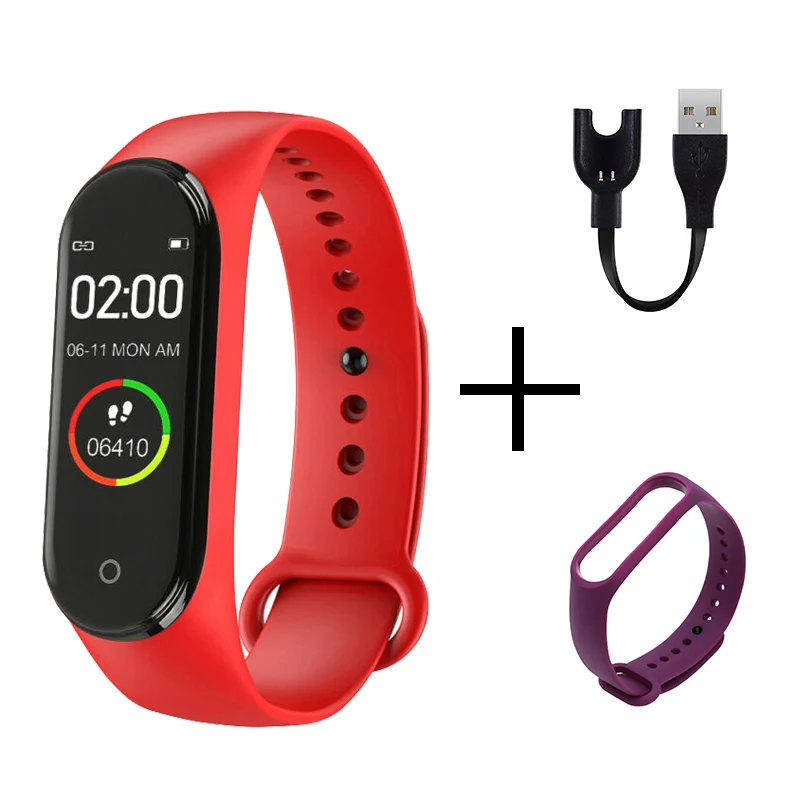 Новые мужские часы, модные водонепроницаемые спортивные часы с силиконовым ремешком, наручные часы для женщин, электронные светодиодные часы, детский браслет для мальчиков и девочек - Цвет: red purple