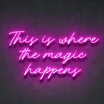 Custom Made Dit Is Waar De Magie Gebeurt Neon Sign Wandlampen Party Bruiloft Etalage Restaurant Verjaardag Decoratie Custom Made Dit Is Waar De Magie Gebeurt Neon Sign Wandlampen Party Bruiloft Etalage Restaurant Verjaardag Decoratie