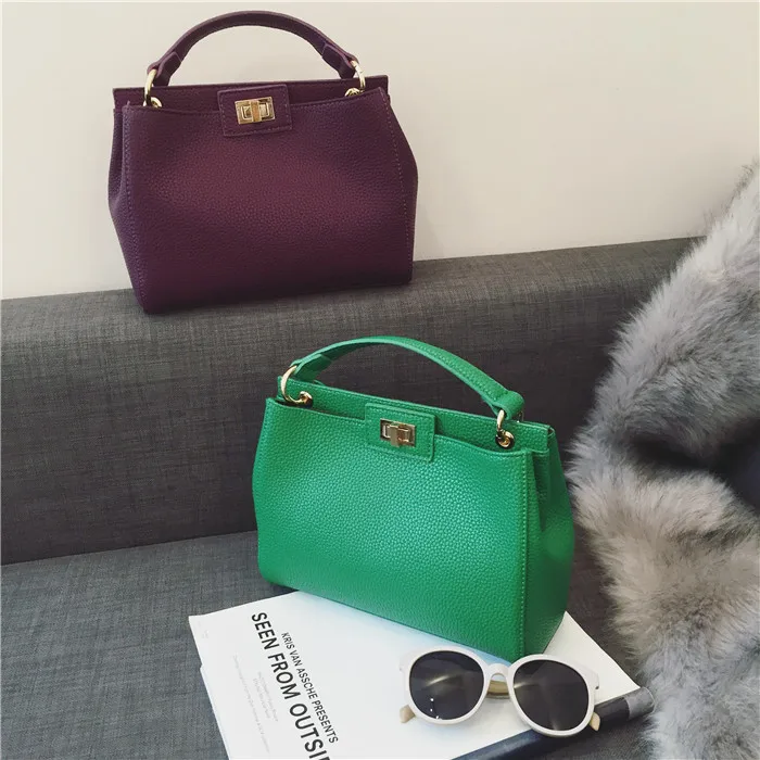Bags for Women 2021 New Women's Bag Lychee Pattern Classic Kitten Bag Golden Lock Shoulder Messenger Ladies Bag Bags for Women 2021 New Women's Bag Lychee Pattern Classic Kitten Bag Golden Lock Shoulder Messenger Ladies Bag
