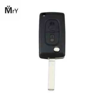 

2 Buttons Folding Remote Key Case For Citrone C3 C4 C5 C6 with Blade VA2 With Battery Holder CE0536 Car Refit Key Shell Case