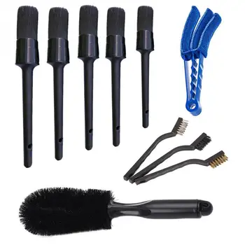 

10Pcs/set Detailing Brush Set Car Cleaner Brush Set for Cleaning Automotive Car Motorcycle Interior Exterior Leather Air Vents
