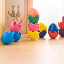 9 шт цветные мелки, Детские Безопасные легкие и нежные креативные и уникальные в форме яйца, школьные офисные канцелярские товары, товары для рукоделия