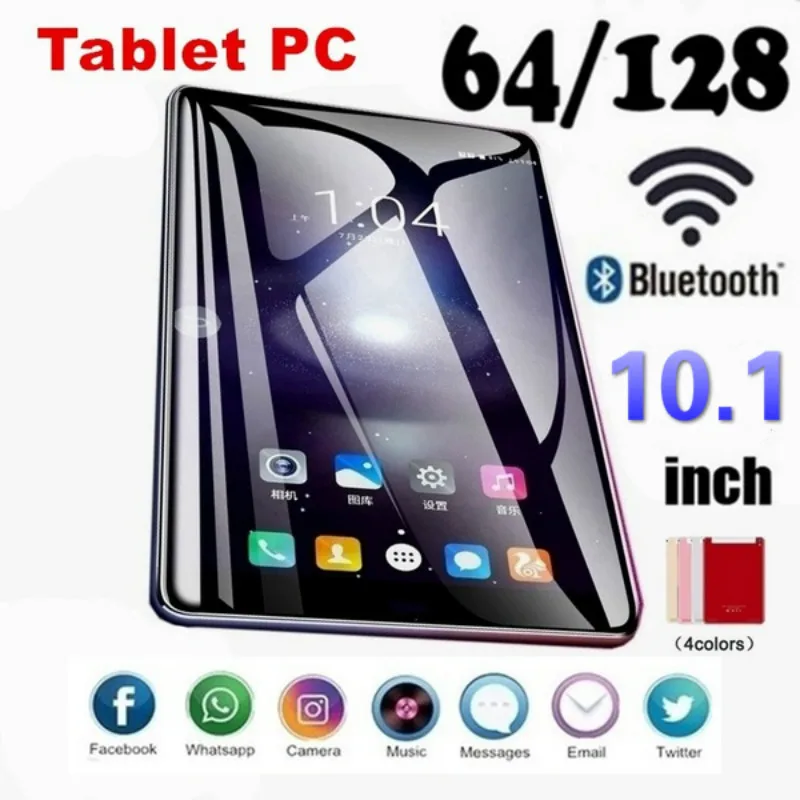 

2020 NEW android smart 10.1 Inch 6G+128GB WiFi Tablet PC Dual SIM Dual Camera Rear Bluetooth 4G Call Phone Tablet 1280 x 800