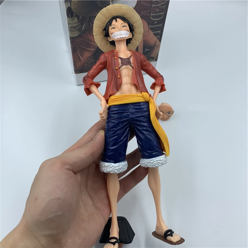Один печенье Luffy 3D2Y Big Stand Ver. ПВХ экшн фигурка OP Sanji Zoro Коллекционная модель 27