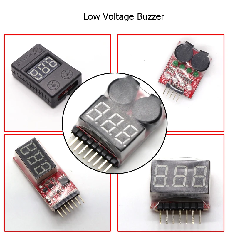 1-8S Lipo Battery Voltage Tester/ Low Buzzer Alarm/ Checker for DIY Racing Drone | Электроника