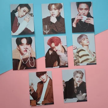 

8Pcs Kpop ATEEZ ACTON TO ANSWER Photo Card New Ablum Photograph HD Collective Cards