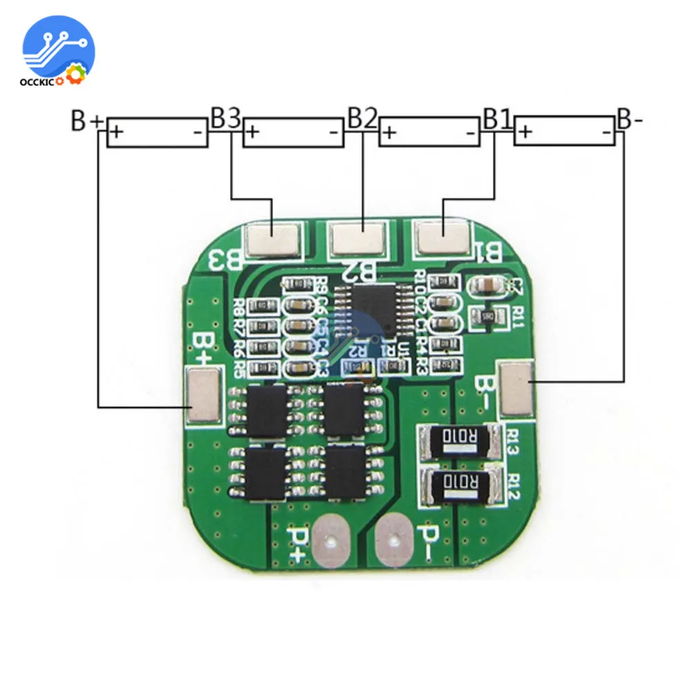 4S 14 8 V/16 V 20A пиковая литий ионная BMS PCM плата защиты батареи для литиевых LicoO2 Limn2O4 18650