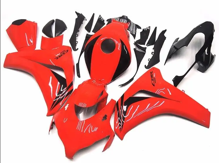 ABS Полный обтекатели для CBR1000RR CBR1000 CBR 1000 RR 2008 2009 2010 2011 09 11 08 литья под давлением красного и черного цвета