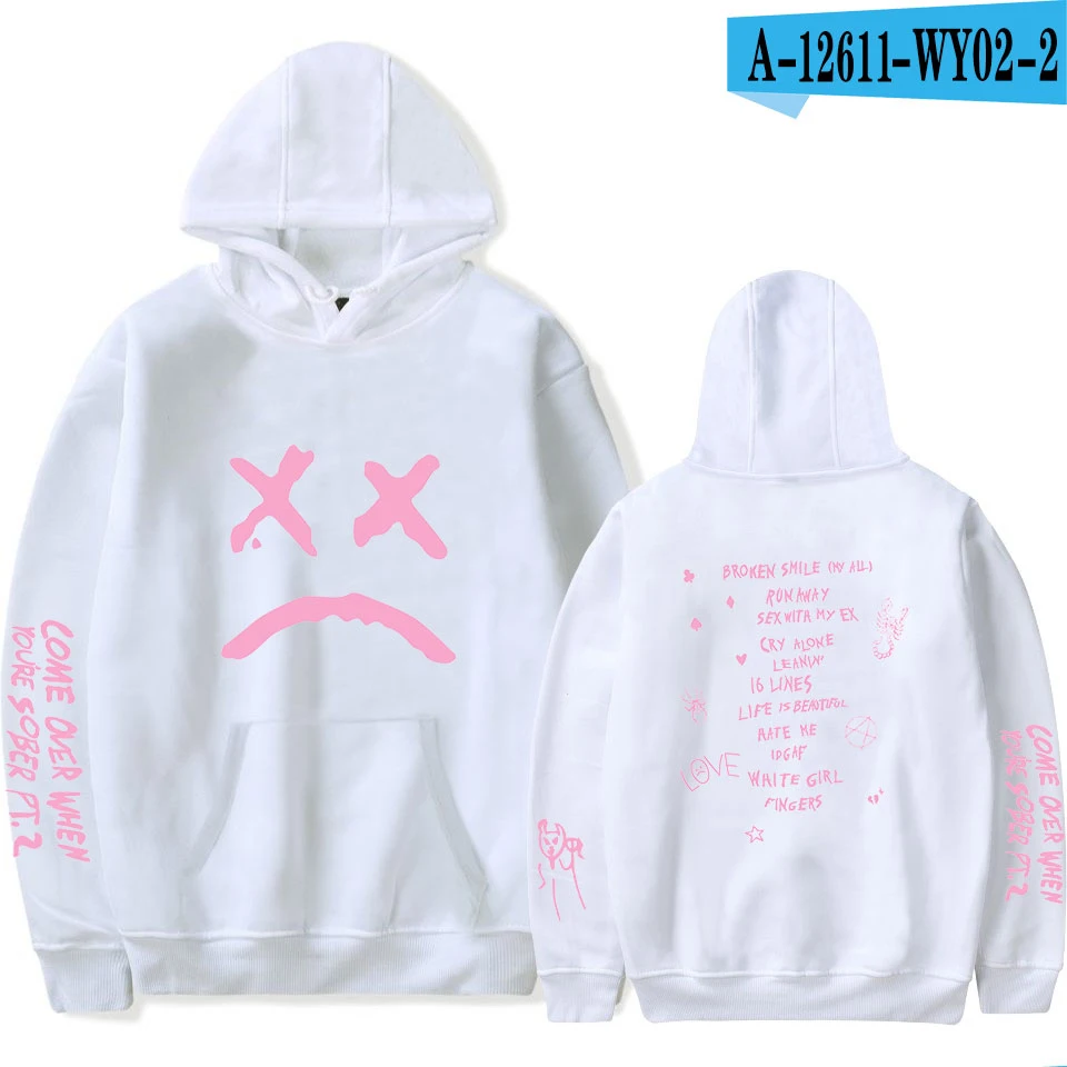 white Хит, Мужская толстовка lil peep, Женская толстовка с капюшоном, уличная одежда, черный хлопок, Забавный принт, хип-хоп, Keep Lil, Открытый Топ с капюшоном - Color: white