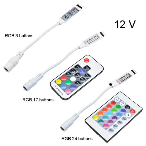 LED 스트립 라이트, USB 3528SMD LED 램프 테이프, 리본 RGB TV 데스크탑 스크린 백라이트 다이오드 테이프, IR 리모컨 LED 스트립 라이트 2