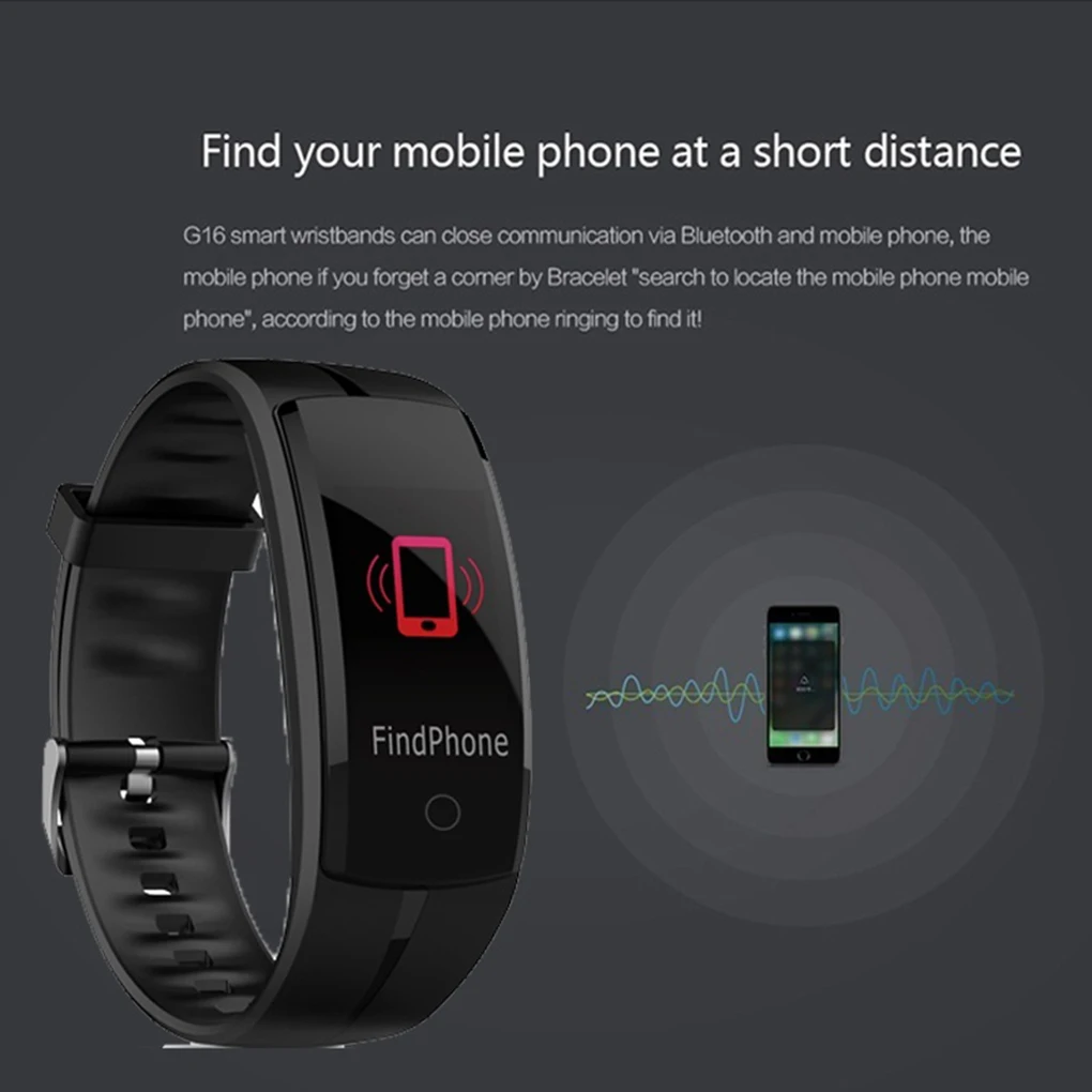 QS100 0,9" Bluetooth Смарт-Браслет мониторинг сердечного ритма Водонепроницаемый Фитнес-трекер спортивные часы