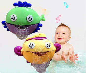 

Bubble Machine Crabs Music Light Electric Bubble Maker Baby Kids Outdoor Swimming Bathtub Soap Machine with Music Water Toy Cute