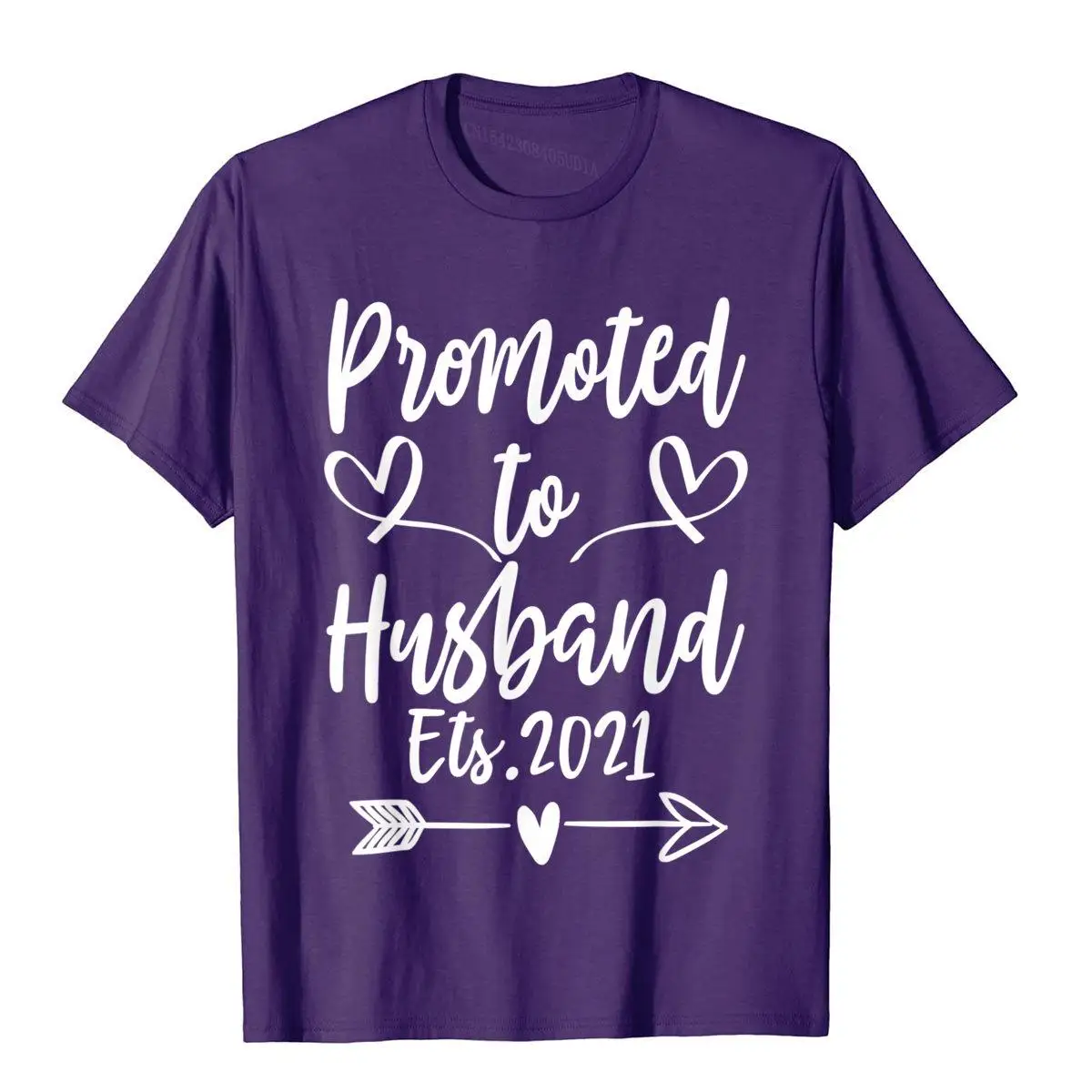 Promoted To Husband Est 2021 Soon To Be Husband Gifts T-Shirt__B8414purple