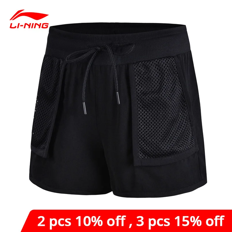 Li-Ning Women's The Trend Shorts Regular Fit 100% Polyester Breathable Comfort LiNing li ning Sport AKSN068 WKD576 | Спорт и