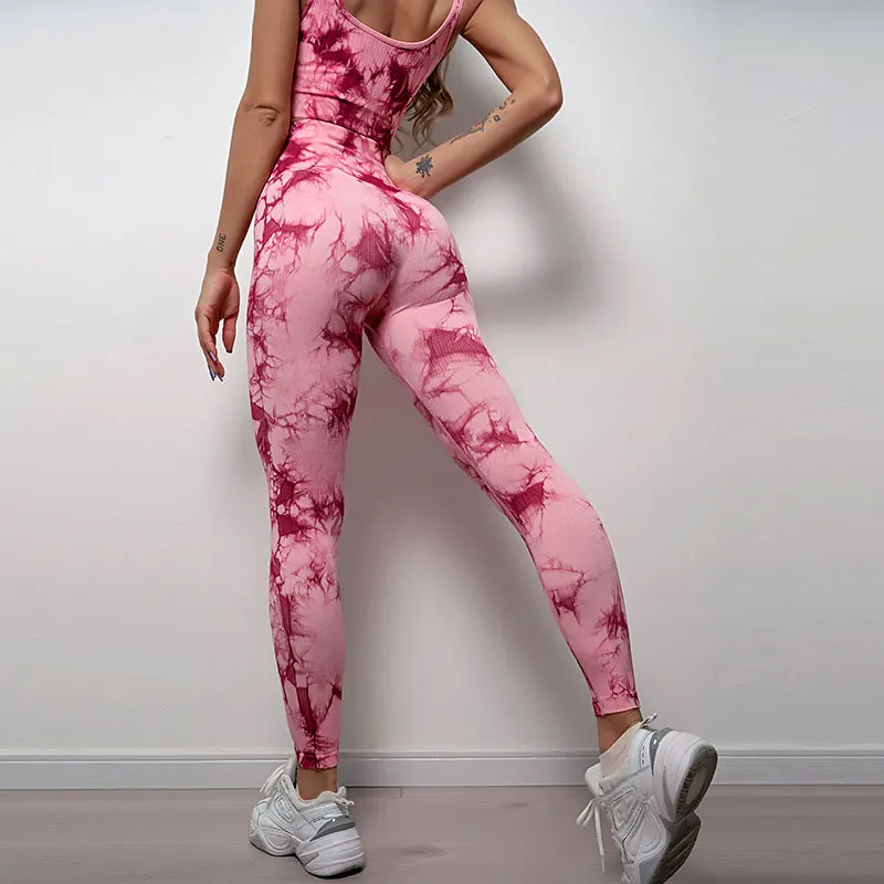Tie Dye Yoga Leggings Fitness Sport 