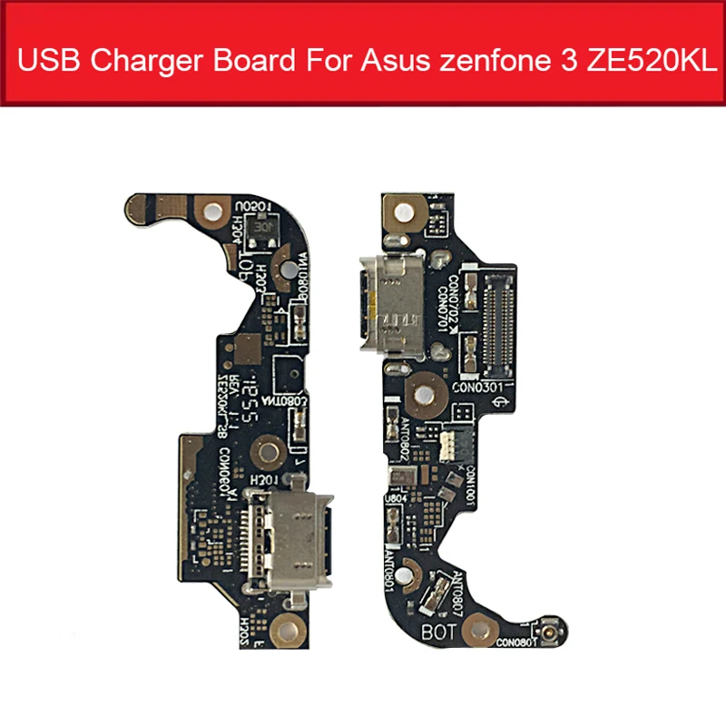Подлинная Зарядка USB разъем порт плата гибкий кабель для Asus Zenfone 3 ZE520KL Z017D микрофон