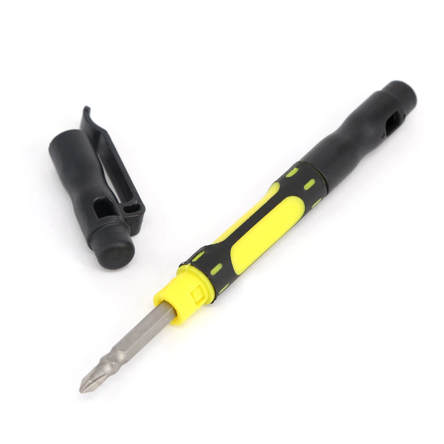 4 в 1 ручка-образный многофункциональный мини-отвертка из сплава с двумя двусторонними битами Карманная отвертка ручка