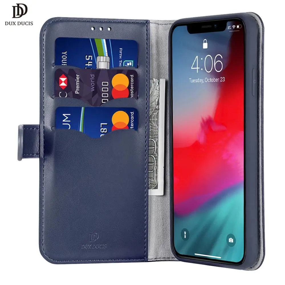 DUX DUCIS кожаный чехол с откидной крышкой для iPhone 11 2019 на Pro Max магнитный