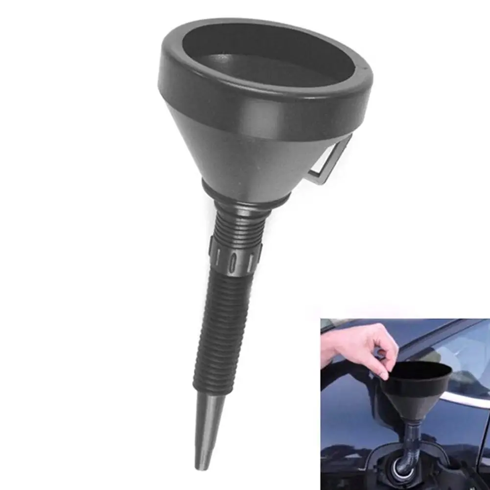 

Universal Car Auto Flexible Spout Filter Gas Oil Water Fuel Funnel Car Motorcycle Plastic Filling Funnel