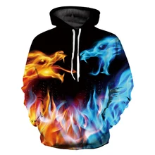 Мужские и женские толстовки в стиле хип-хоп с 3D принтом для скейтбординга Осенняя толстовка с капюшоном Parkour пуловер для влюбленных пар уличная одежда