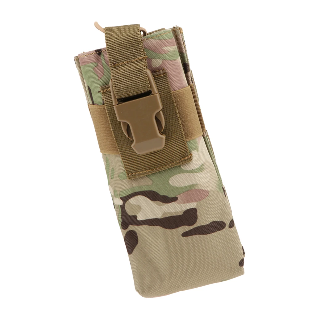 Outdoor Large Size Walkie Talkie Pocket Outdoor Mineral Water Bottle Bag Walkie Talkie Holder Holster Case Camouflage Pocket