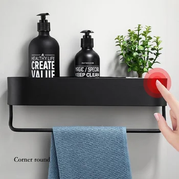 

Bathroom Shelf Bath Shower Rack Shampoo Shelves Corner Holder Kitchen Storage Racks Towel Bar Bathroom Decoration Accessories
