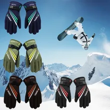 Зимние теплые перчатки для катания на сноуборде, лыжные перчатки для мужчин и женщин, водонепроницаемые перчатки для катания на горных лыжах и снегоходах, перчатки для катания на мотоцикле, ветрозащитные перчатки guanti moto 10