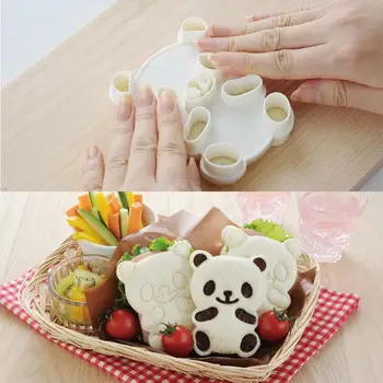 

Sandwich Cutter Panda Lunch Lovely Toast Mold Sushi Mold PP Biscuit Kitchen Bread Cake Cookies Pastry Baking