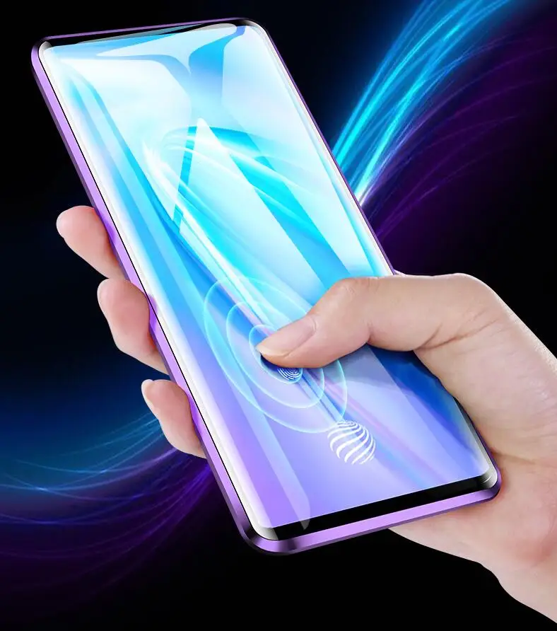 Vivo Nex 3 Магнитный чехол 360 Передний+ задний двухсторонний чехол из закаленного стекла для Vivo Nex 3 металлический бампер