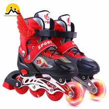Adjustable Inline Skates for Children and Adults, with Full-bright Wheels, Outdoor Skates for Boys and Girls,Fun Beginner Roller