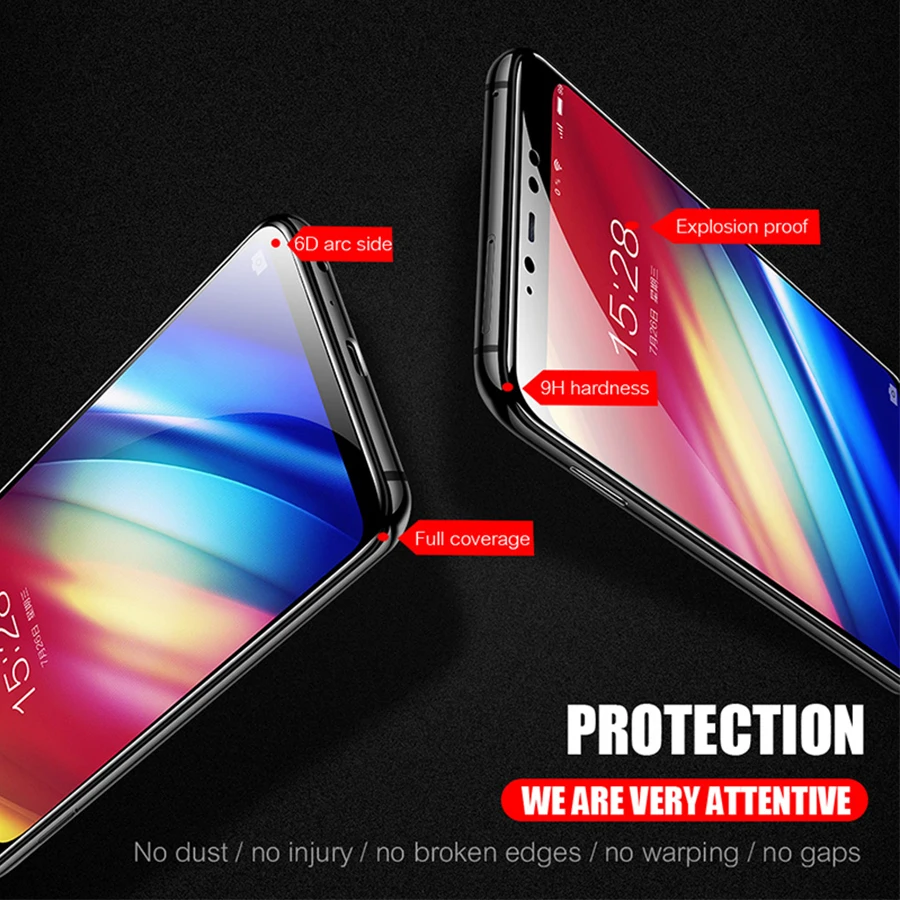 6D полное клеевое покрытие Премиум Закаленное стекло для Samsung Galaxy A50 A50s M30s A40 A30 A10s A51