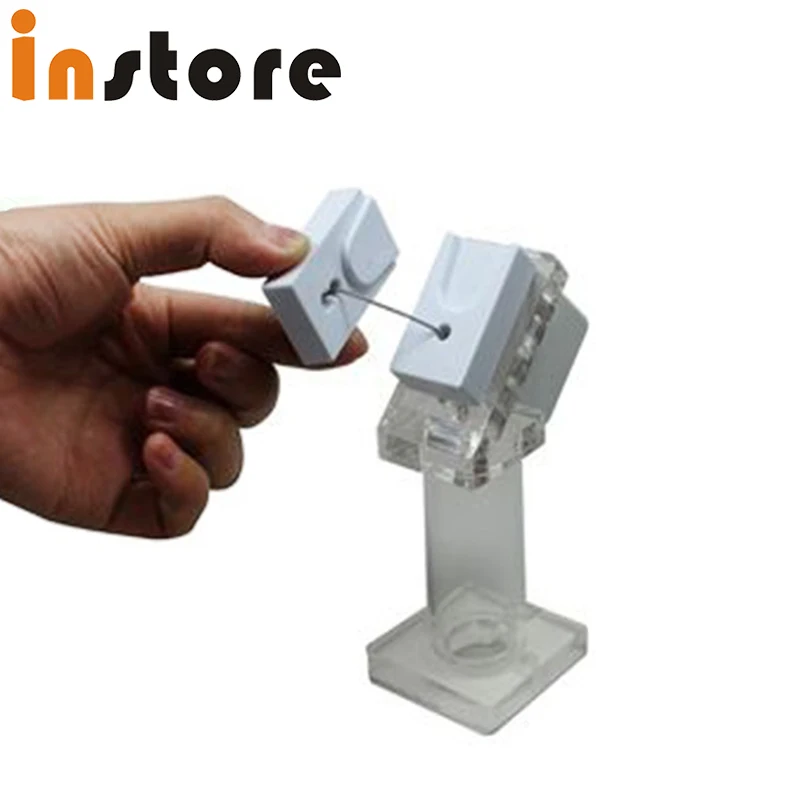 Retractable Acrylic Display Magnetic Stand For Mobile Phone Anti Theft 10 Pieces