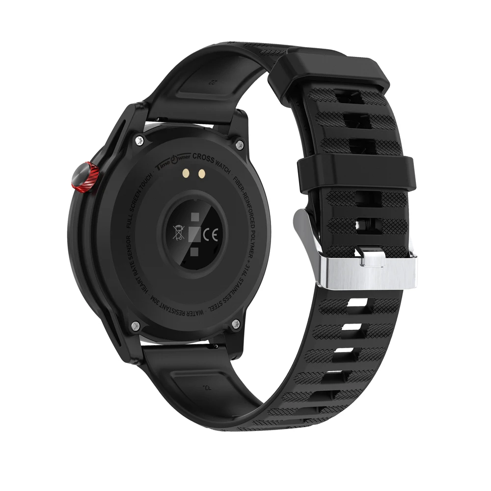 Время владельца крест Смарт часы Спорт Бизнес Smartwatch полный сенсорный экран мульти циферблаты сталь крышка сна монитор калорий