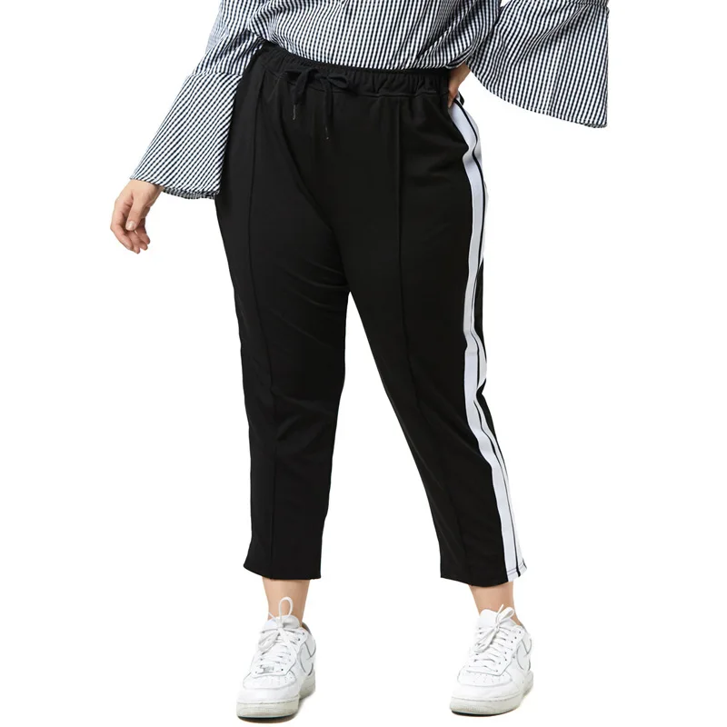 COCOEPPS Sportswear Jogging Pants Plus Size Women Summer Trouser 4xl
