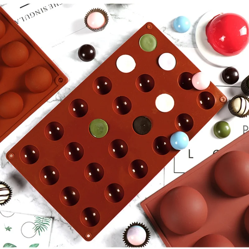 

1 pc Even Cake Molds Large Domed Shaped Cake Mold DIY Silicone Hemispherical Chocolate Cake Mould Jelly Pudding Mold