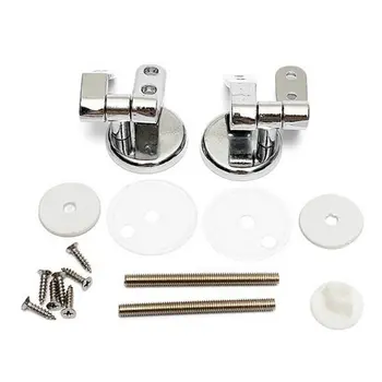 

Zinc Alloy Toilet Hinge with Fittings Screws Replacement Closestool Seat Hinges Closestool Repair Tool Quality & Universal