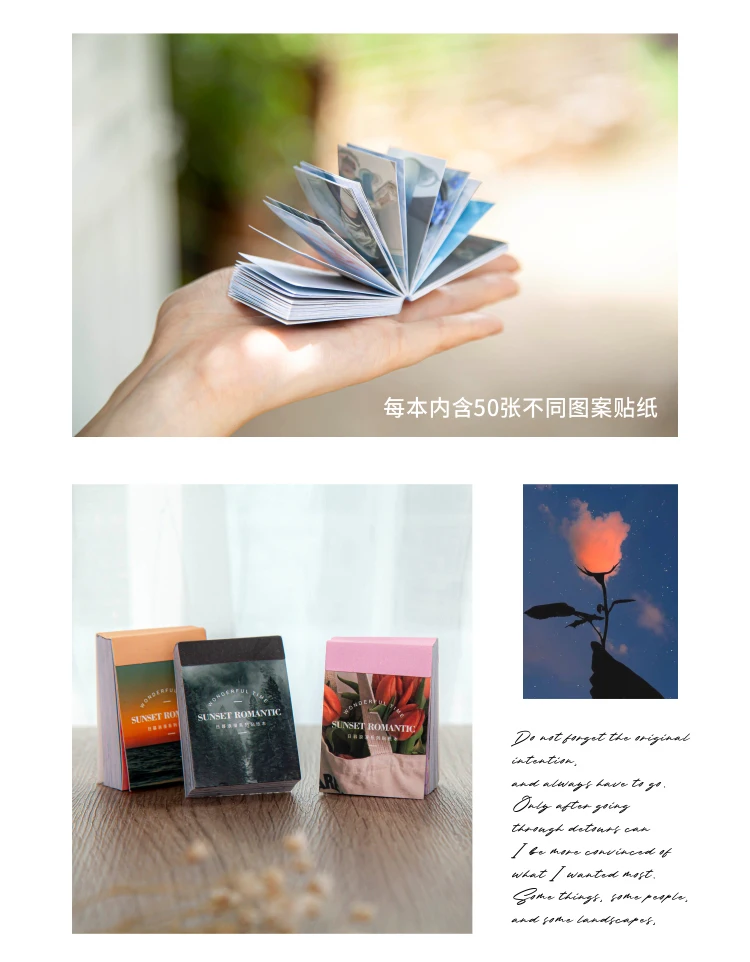 Mr.paper 8 Design Ins Style Japanese Romantic Series Frame Sticker Creative Mini Pocket Decoration DIY Material Sticker