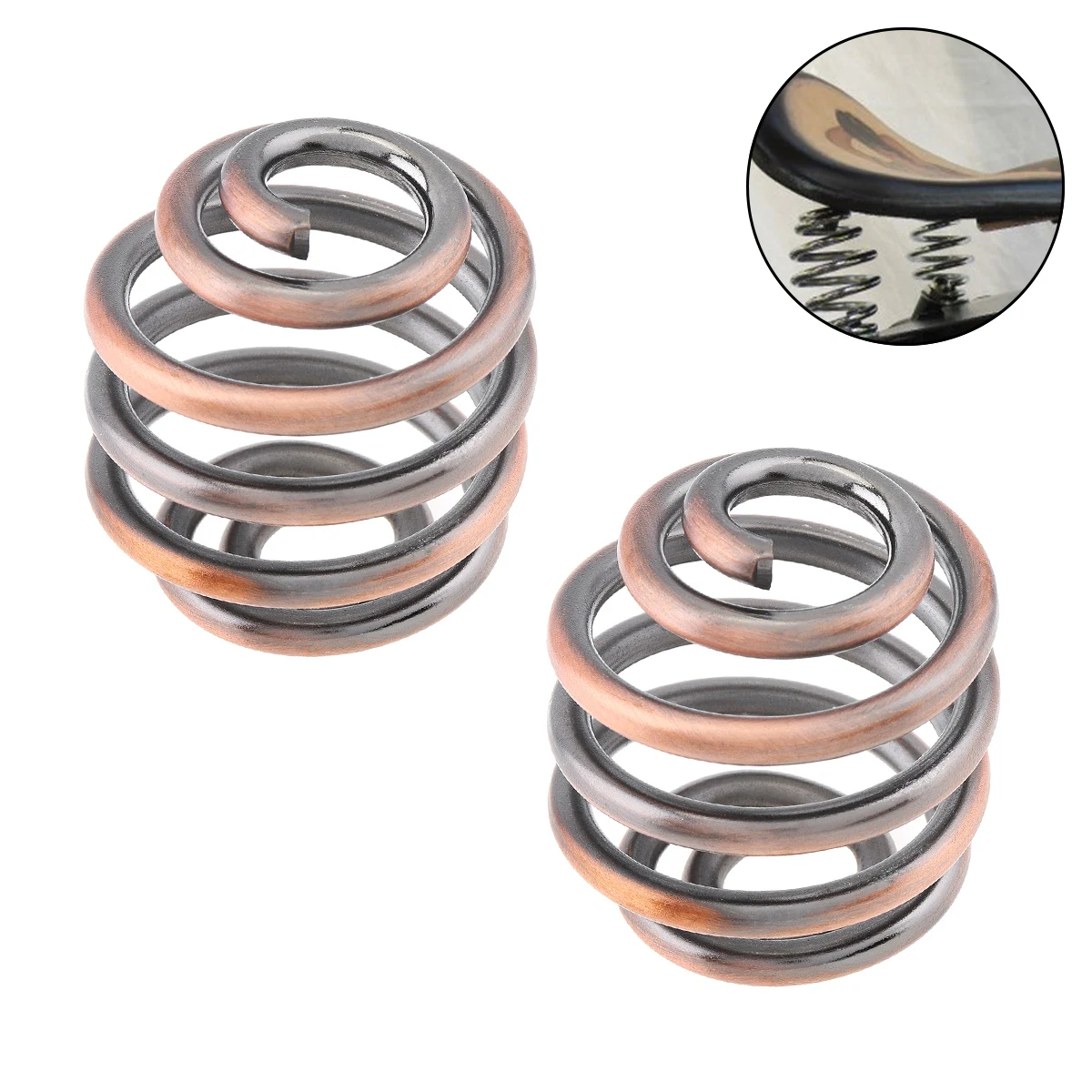 

2Pcs 60x50MM Motorcycle Solo Seat Metal Spring Bracket Mounting Round Spring Fixed Spring Fit for Harley Chopper Bobber
