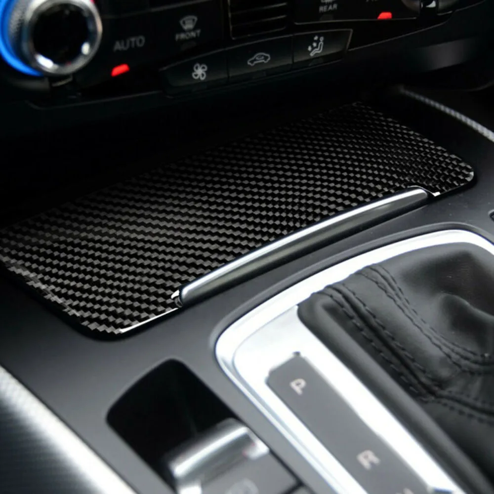 

Carbon Fiber Inner Cigarette Lighter Panels Cover Trim Sticker SFor A4 B8 A5 09-16 Interior Mouldings Accessory