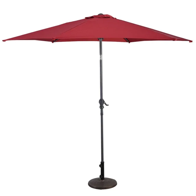 Giantex 10 Ft 6 Ribs Patio Umbrella With Crank High Quality Steel Tilt Sun Tent Rain Shelter Uv Protection Beach Umbrella Aliexpress