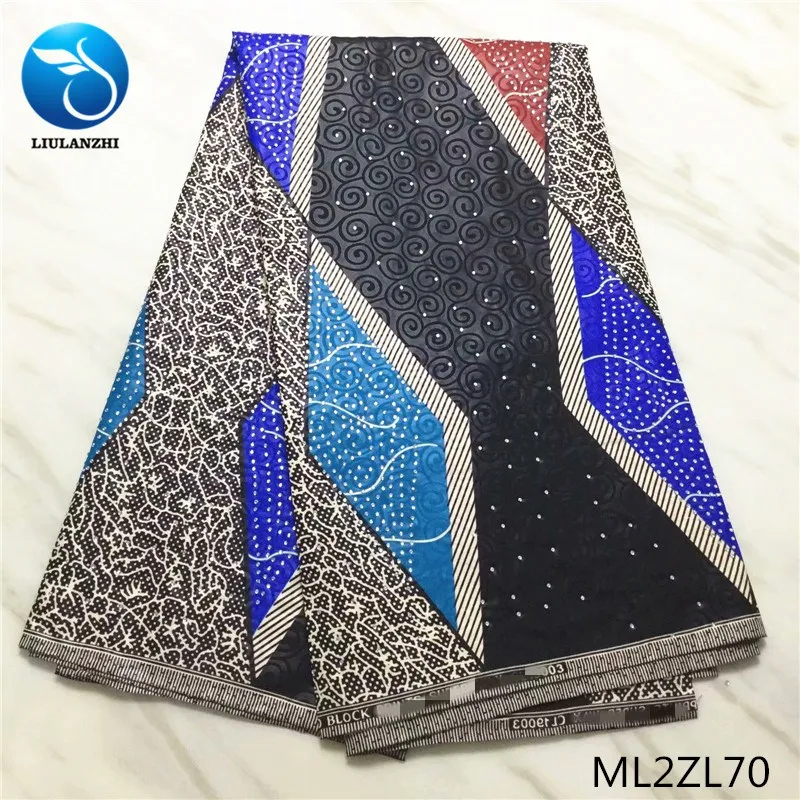 Воск liulanzhi африканские ткани многоцветный настоящая вощеная ткань Анкара Новое поступление хлопок батик ткань для платья ML2ZL65-ML2ZL74