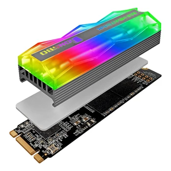 

Jonsbo ARGB Illuminating M.2 SSD Hard Drive Heatsink Radiator 5V 3Pin Solid State Hard Disk Cooler Heat Thermal Cooling Pad