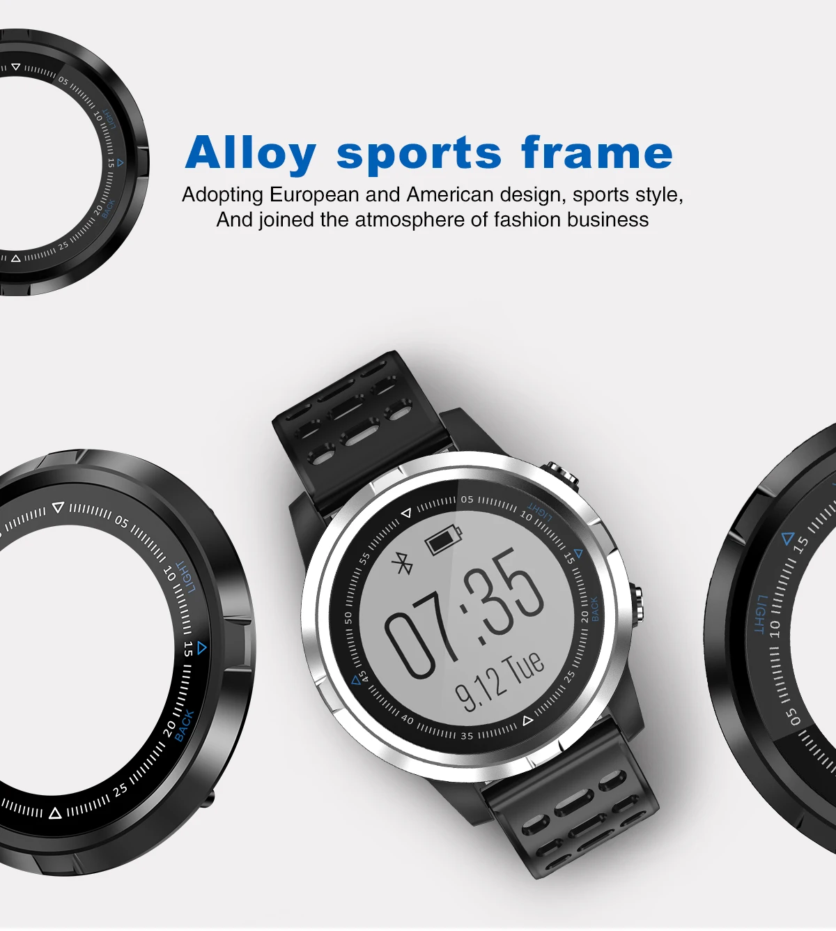 DAROBO N105 gps Smartwatch движение трек фитнес монитор сердечного ритма водонепроницаемые спортивные Смарт часы для мужчин полный сенсорный экран