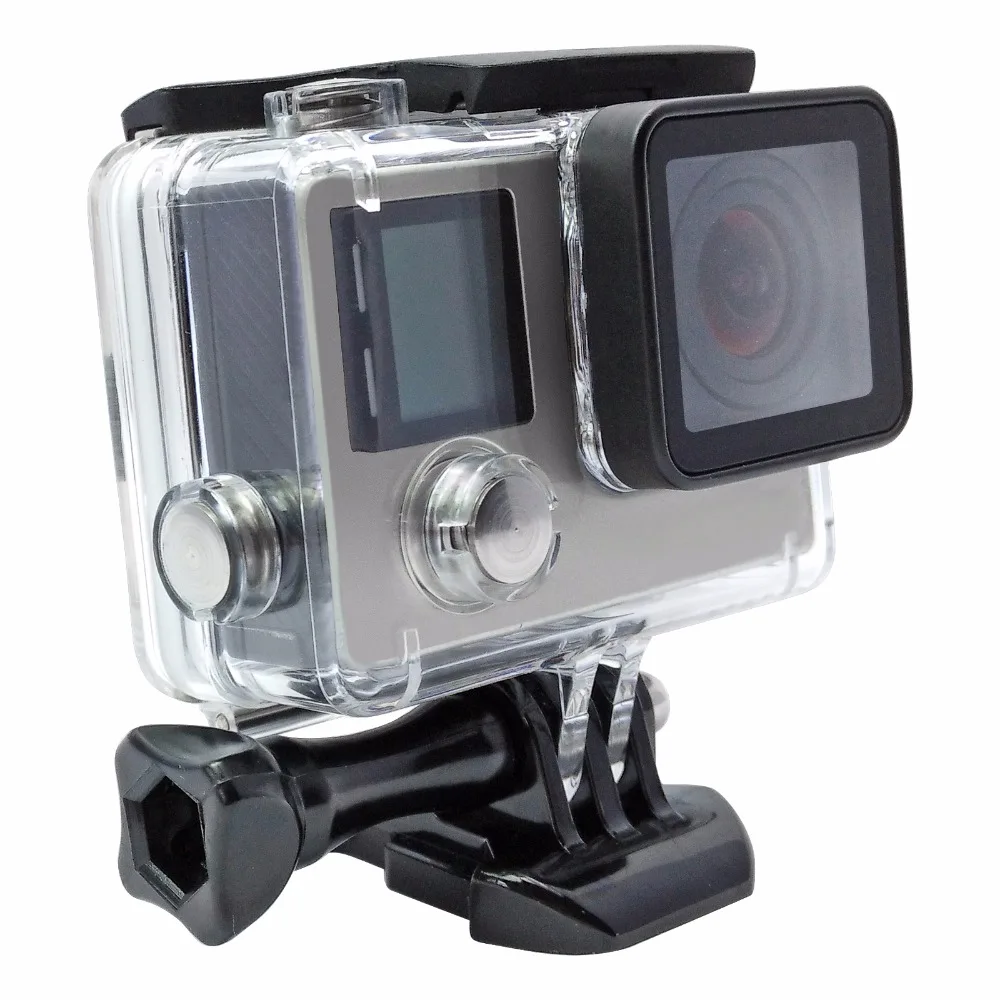 Водонепроницаемый чехол для Gopro hero 4 Hero3 + 3 подводный защитный бокс аксессуаров |