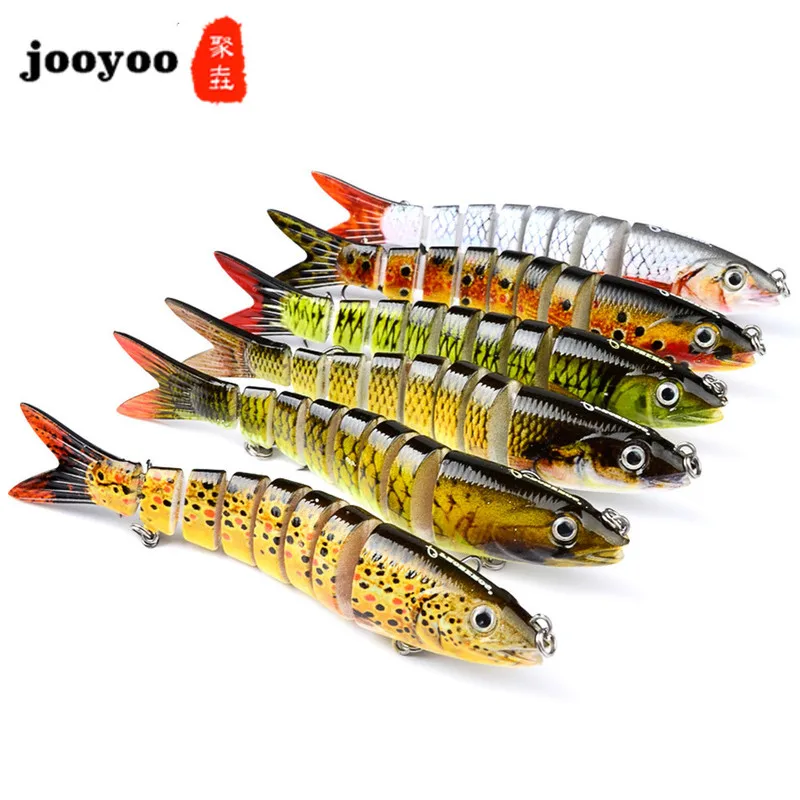 

13.28cm Classic Submulti-section Fish12-color Bait 19g Plastic Bait Artificial Hard Bait Pike Carp Fishing Tools lures jooyoo
