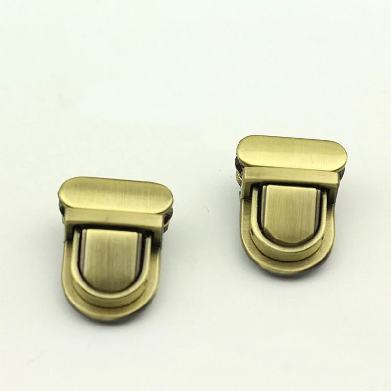 10Pcs DIY Metal Brand new High quality Tuck Lock Closure Catch Clasp Buckle Fasteners for Leather Bag Case Handbag Purse Repair