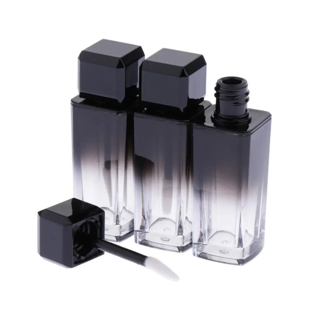 3 Pack Beauty Lip Gloss Tubes 10ml, Plumping Lip Gloss Container Bottle, Refillable, Reusable for Travel Home DIY Salon