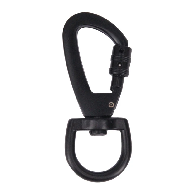 

Zinc Alloy Rotary Safety Buckle Professional D-Type Safety Main Lock Outdoor Climbing Safety Accessories with Lock Dog Buckle