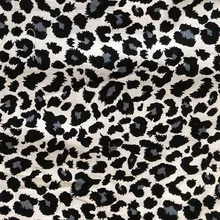 50x145 см сексуальная мультяшная черно-белая леопардовая Печать Хлопок Поплин Ткань платье рубашка украшение дома