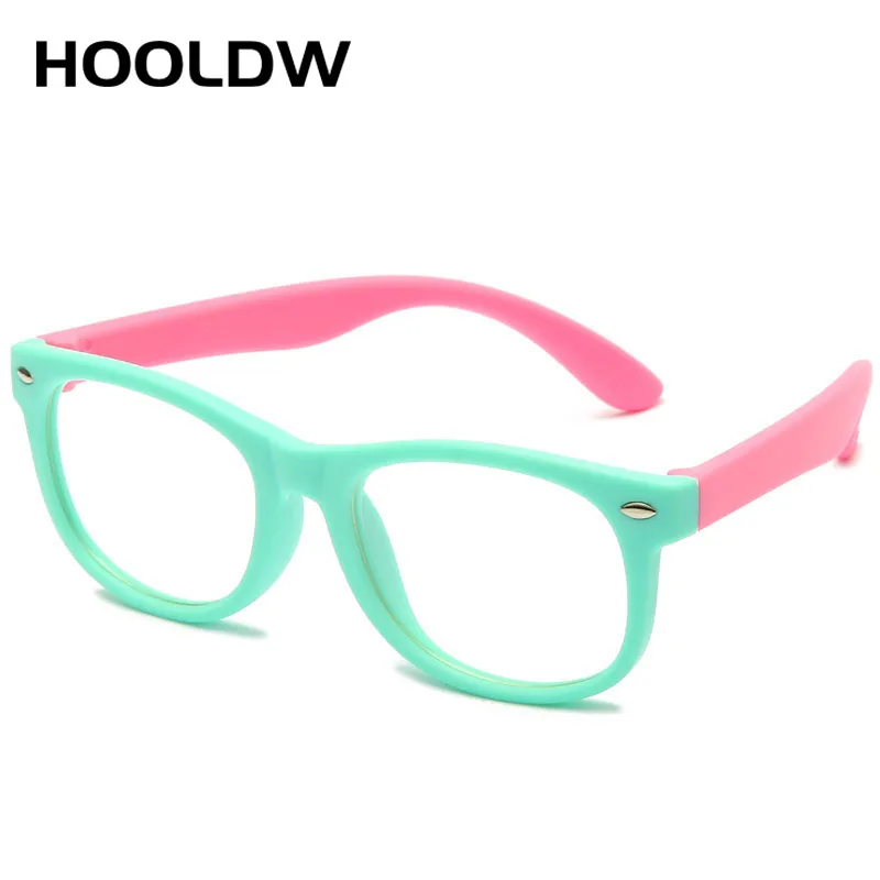 Square Blue Light Kids Glasses Children Optical Frame Eyewear Boy Girls Computer Clear Blocking Anti Reflective Eyeglasses UV400